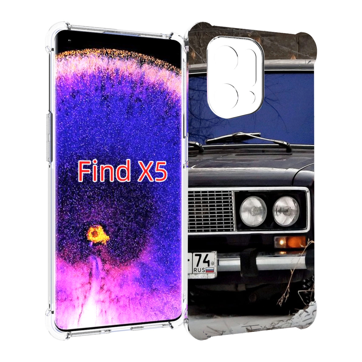 

Чехол MyPads lada ваз 1 для Oppo Find X5, Прозрачный, Tocco