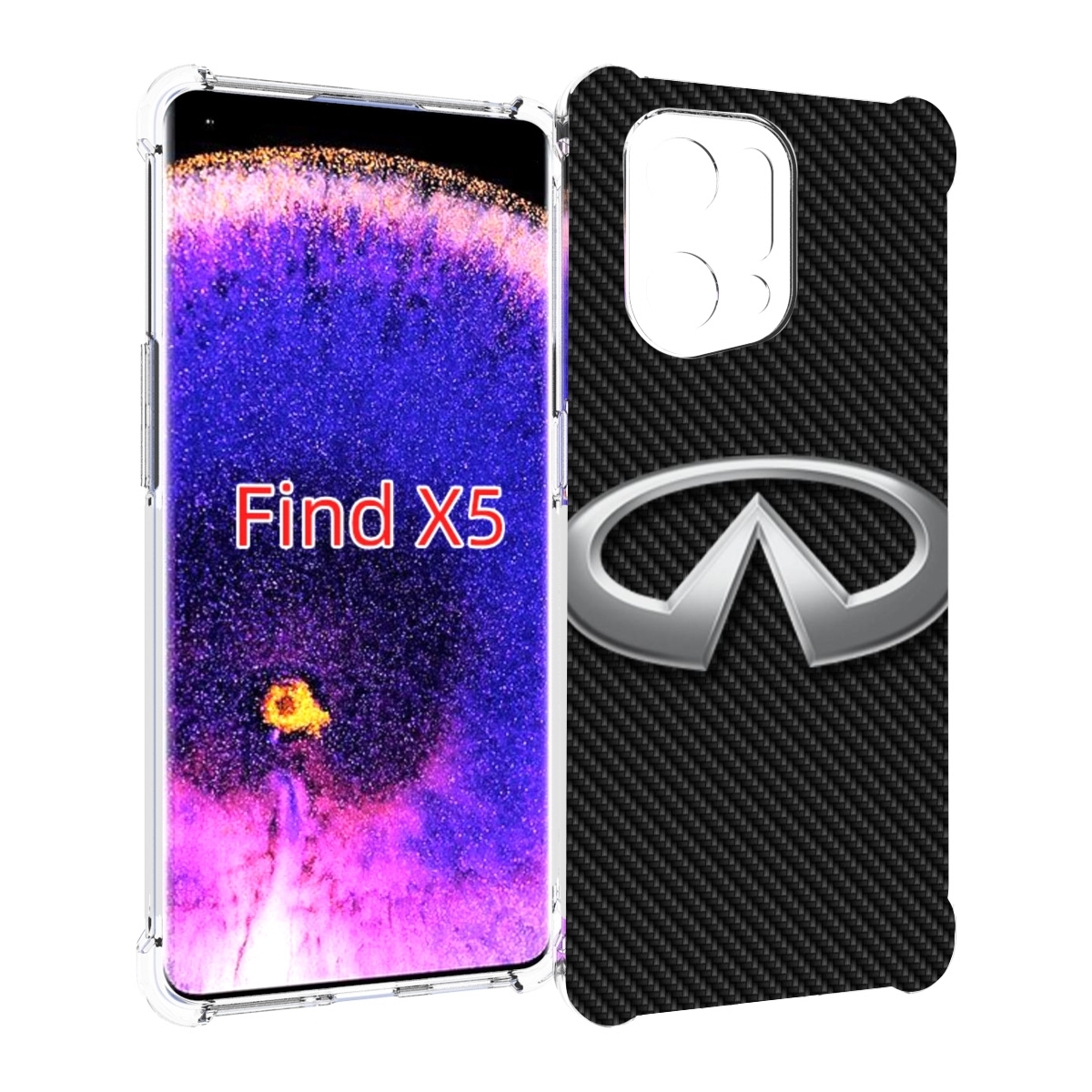 

Чехол MyPads infiniti-2 мужской для Oppo Find X5, Прозрачный, Tocco