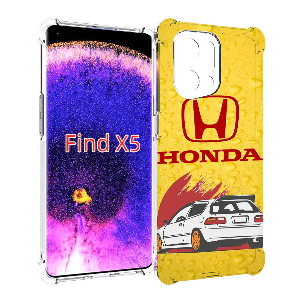 

Чехол MyPads honda-motor для Oppo Find X5, Прозрачный, Tocco