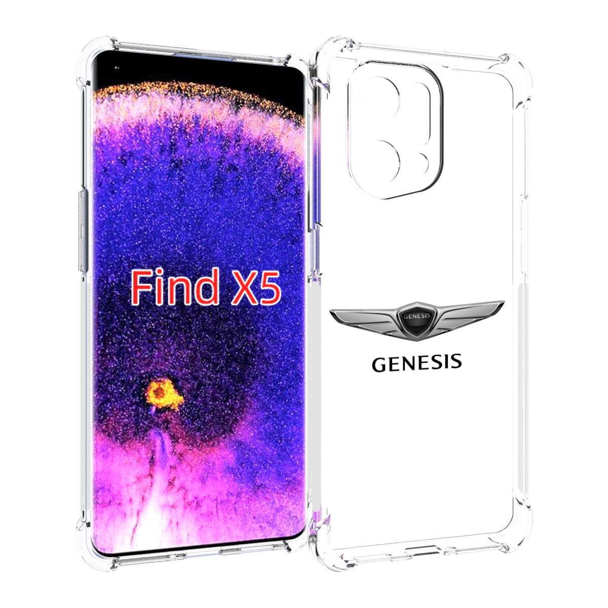 

Чехол MyPads genesis-3 мужской для Oppo Find X5, Прозрачный, Tocco