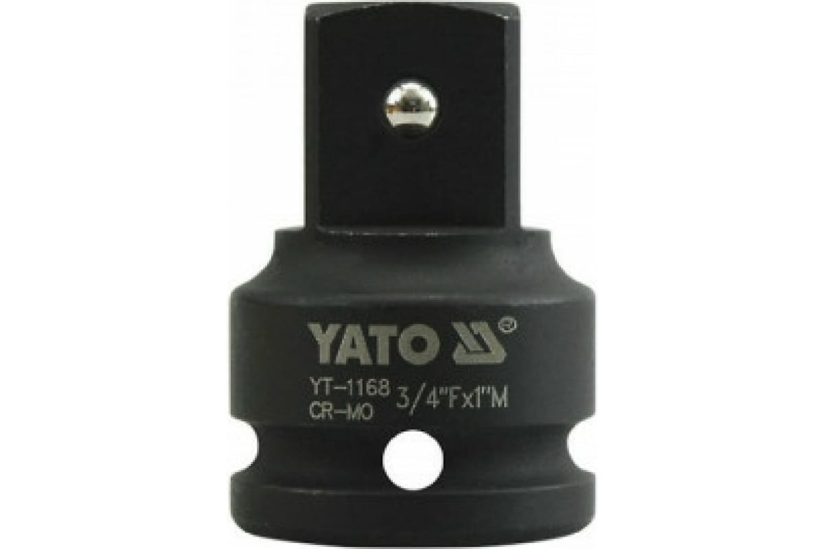 Адаптер Ударный 3/4 Inch (F) X 1 Inch (M) YATO арт. YT-1168 удлинитель для воротка 1 2 inch 127 мм наклонный yato арт yt 1250