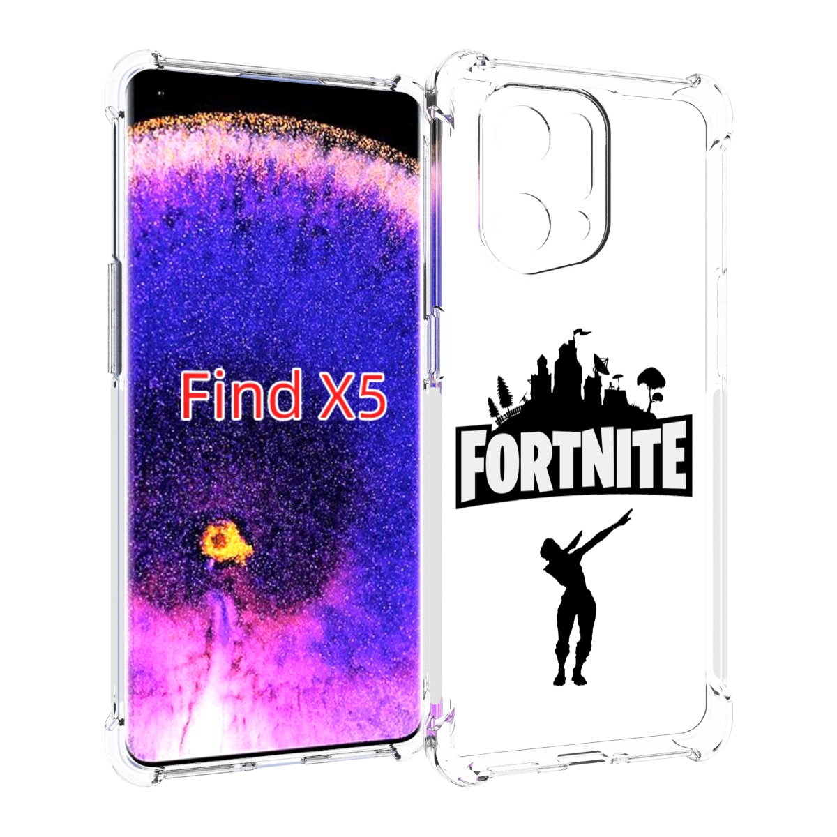 

Чехол MyPads fortnite-2 для Oppo Find X5, Прозрачный, Tocco