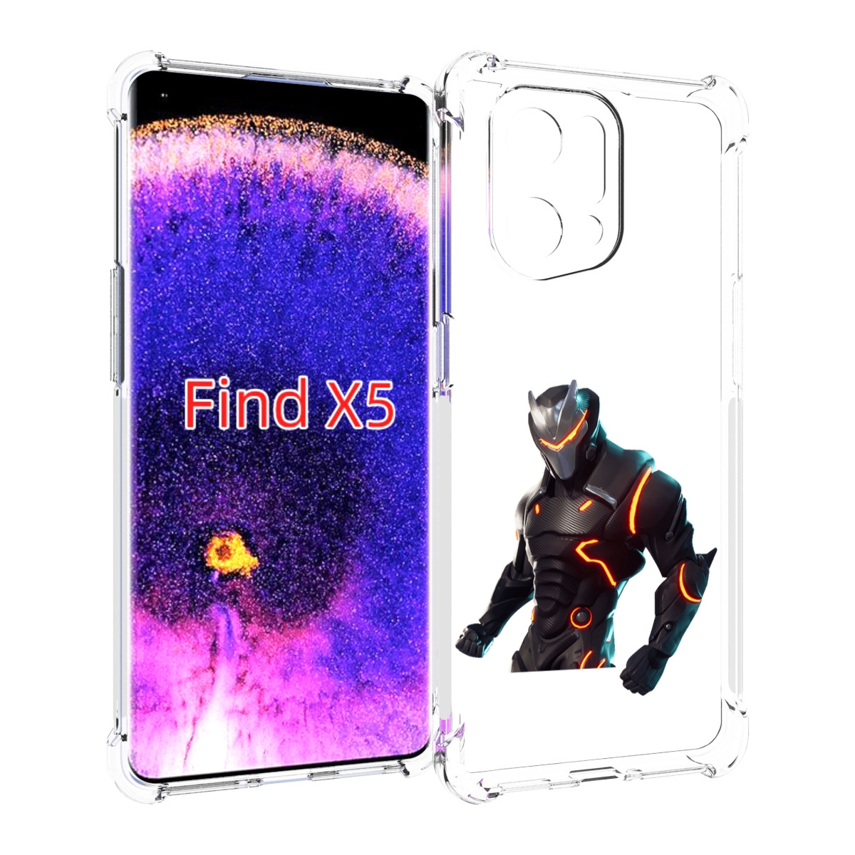 

Чехол MyPads fortnite-1 для Oppo Find X5, Прозрачный, Tocco