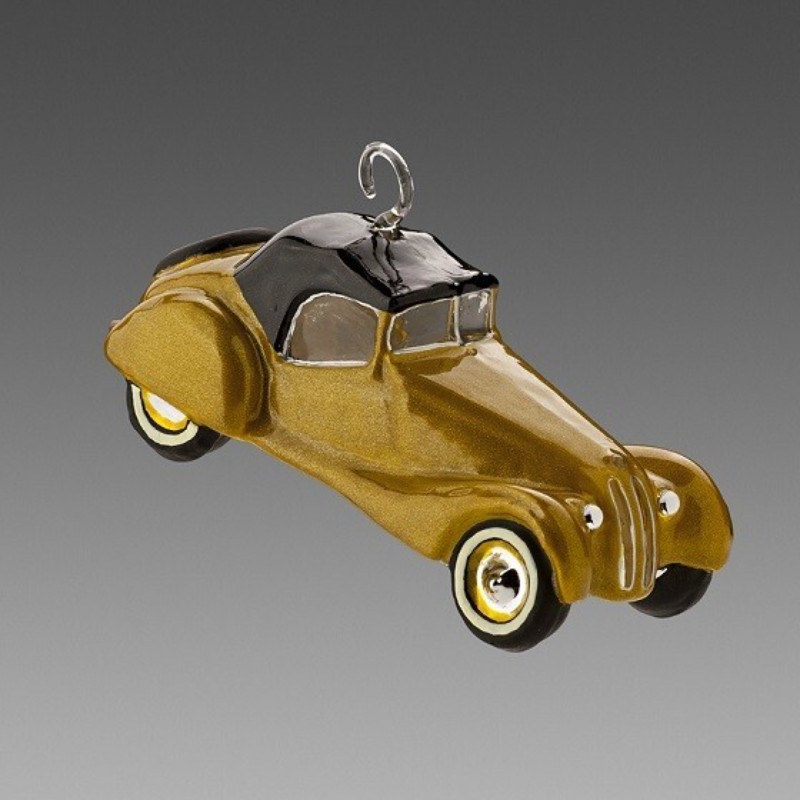 

Игрушка на елку Авто кабриолет золотистый *, Игрушка на елку Авто кабриолет