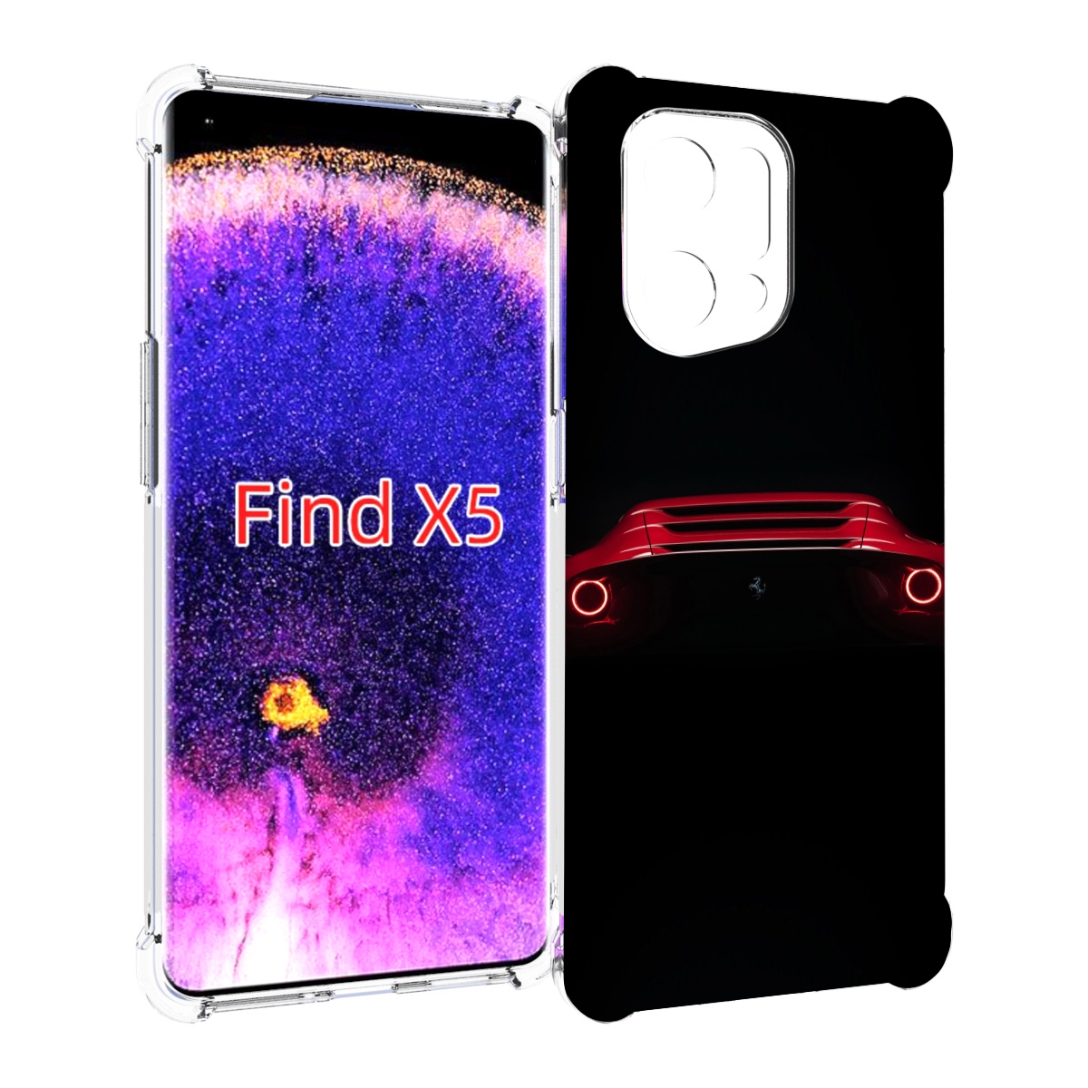 

Чехол MyPads ferrari 1 для Oppo Find X5, Прозрачный, Tocco