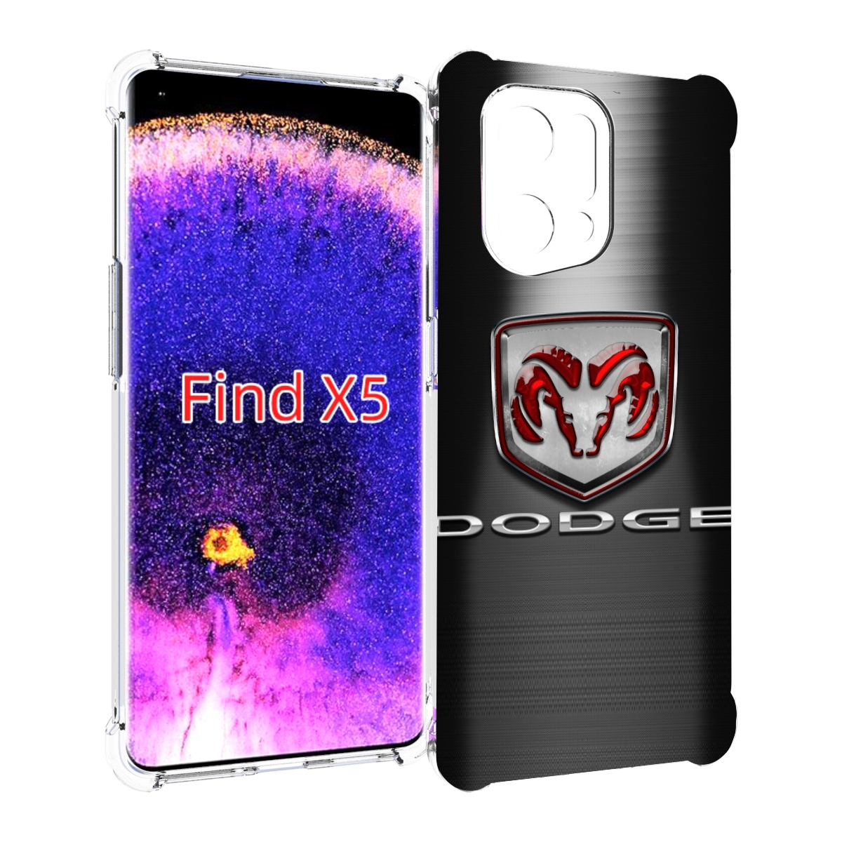 

Чехол MyPads dodge 1 мужской для Oppo Find X5, Прозрачный, Tocco