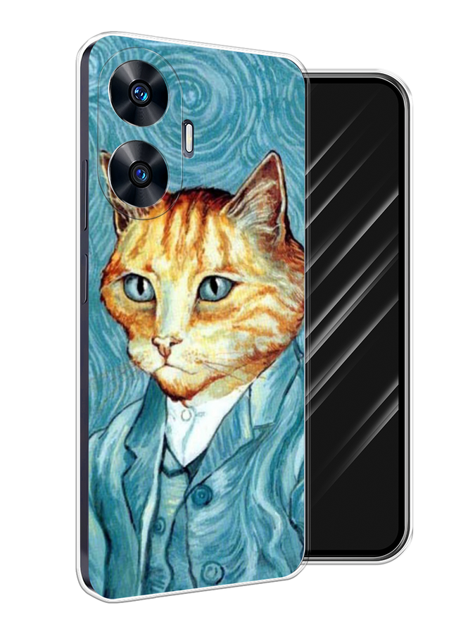 

Чехол Awog на Realme C55 "Кот Ван Гог", Голубой;коричневый, 2513850-1