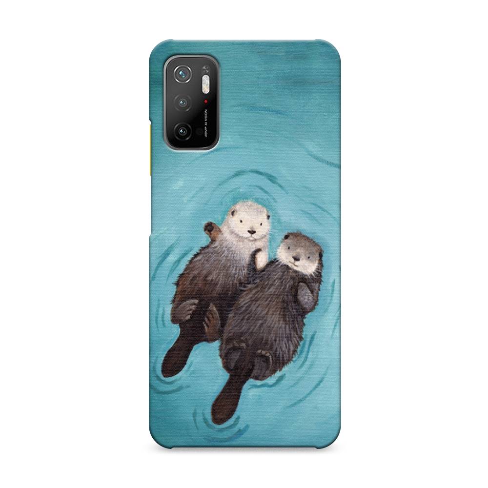

Пластиковый чехол "Парочка бобров" на Xiaomi Poco M3 Pro, 311020-7