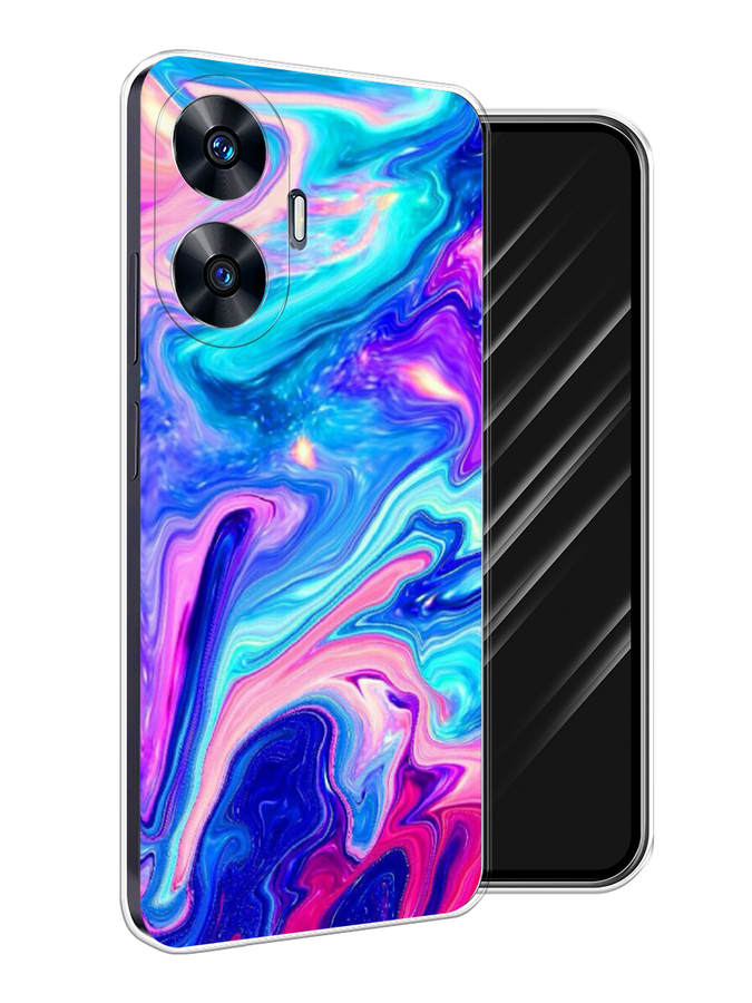 

Чехол Awog на Realme C55 "Потеки краски", Розовый, 2513850-1