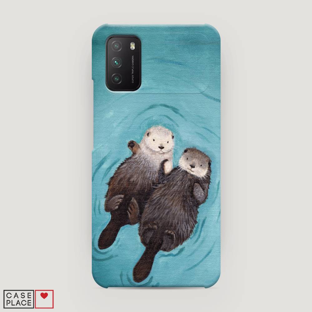 

Пластиковый чехол "Парочка бобров" на Xiaomi Poco M3, 39520-7