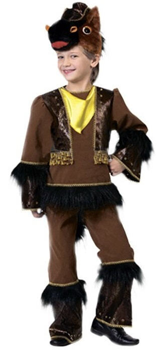 Карнавальный костюм Batik 949 коричневый, 140 travis designs карнавальный костюм волшебник со шляпой