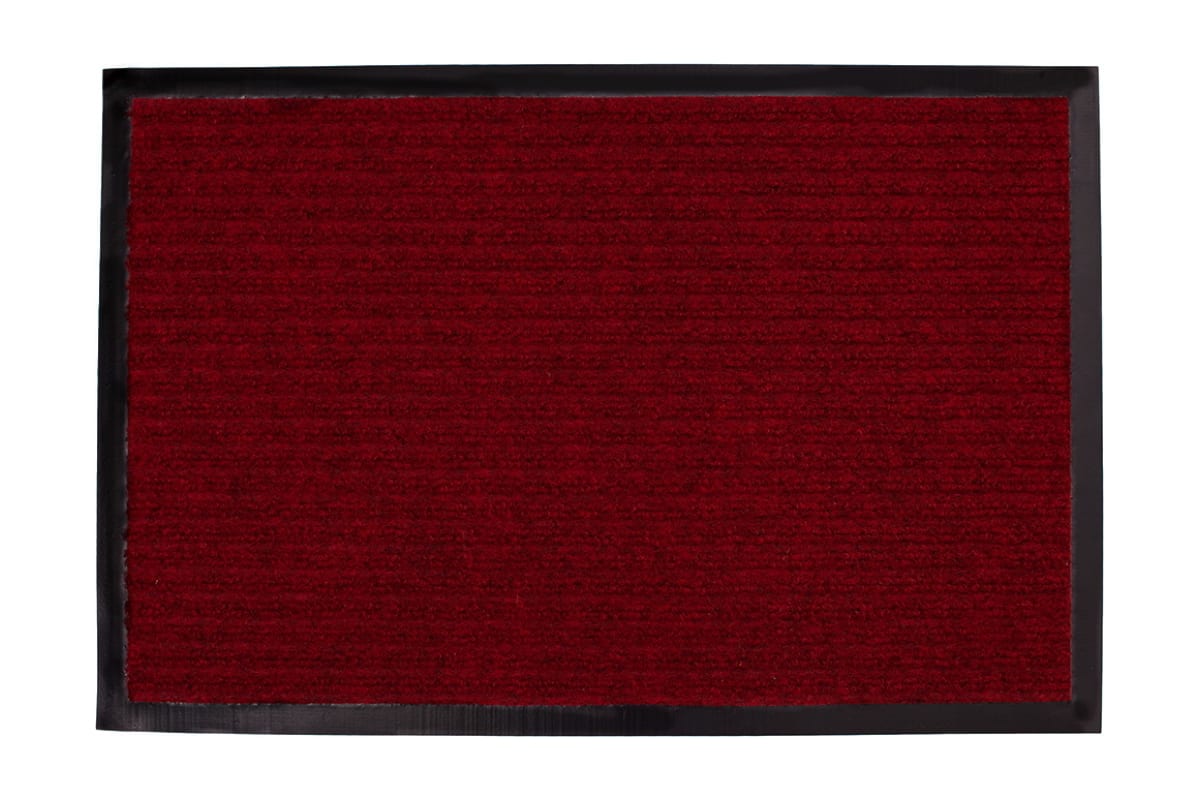 Коврик придверный 80x120 влаговпитывающий Floor mat Стандарт 450гр/1, 15мм, бордовый