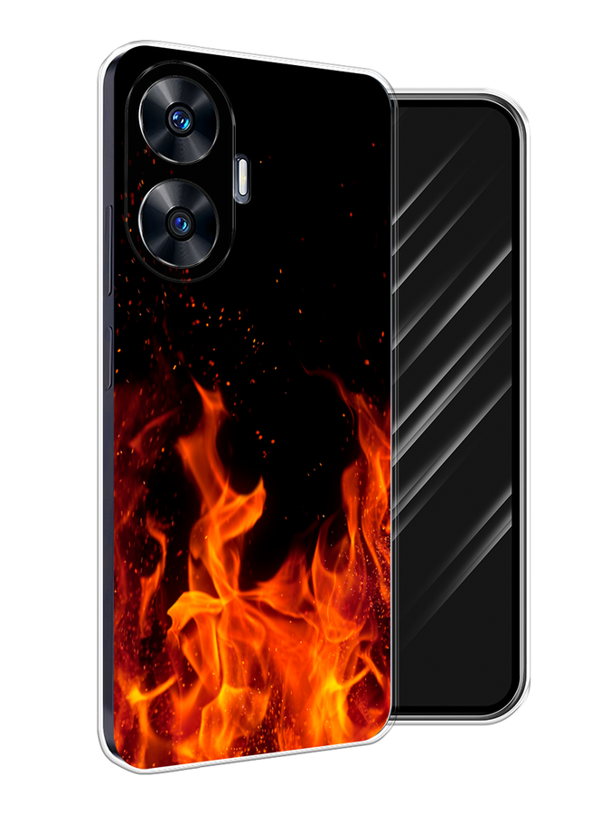 

Чехол Awog на Realme C55 "Все в огне", Оранжевый;черный, 2513850-1