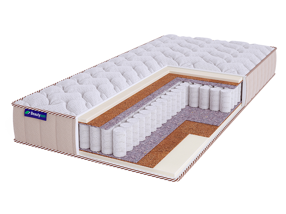 

Матрас Beautyson Roll Spring Balance S600 Lux 200х190, Бежевый;белый;серый;серебристый, Roll Spring Balance S600 Lux