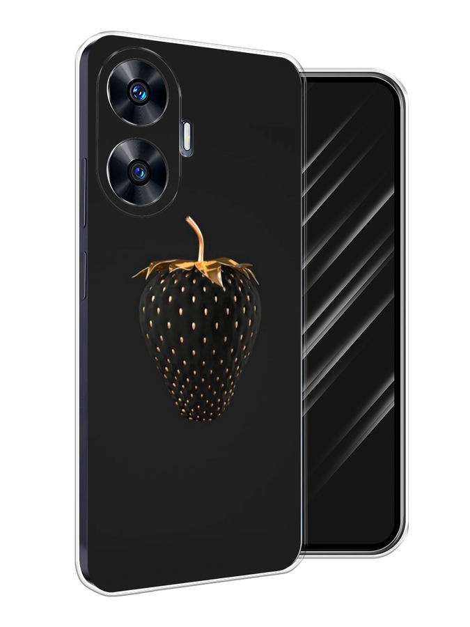 

Чехол Awog на Realme C55 "Черно-золотая клубника", Черный;золотистый, 2513850-1