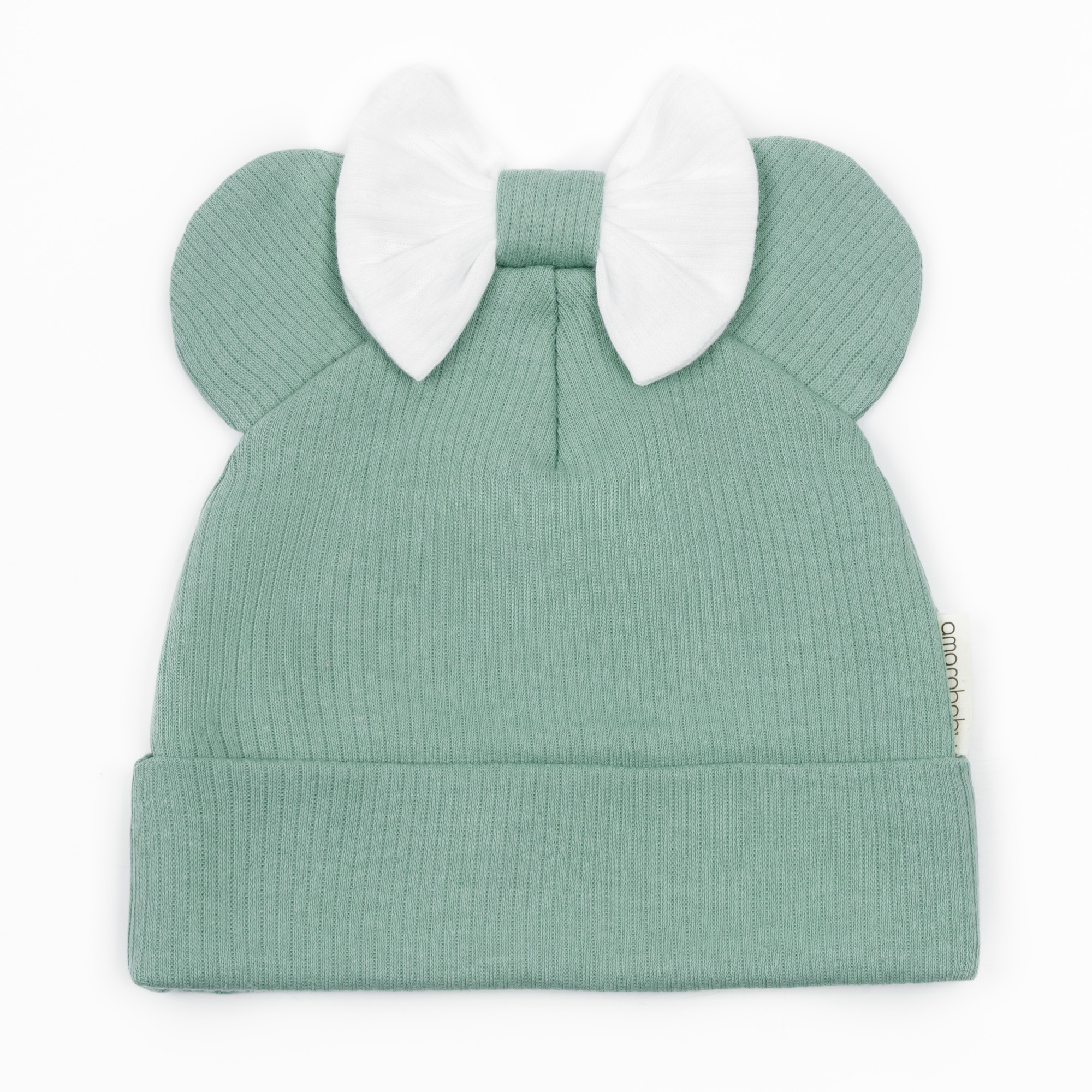 фото Чепчик детский amarobaby ab-od22-ne16fmi, зеленый, 38