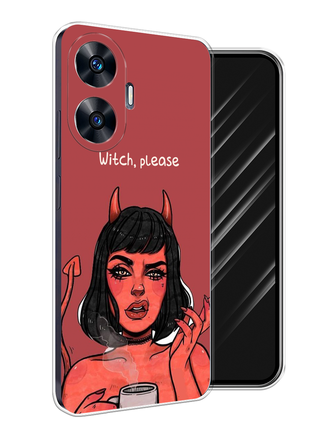 

Чехол Awog на Realme C55 "Evil Girl", Бордовый;черный, 2513850-1