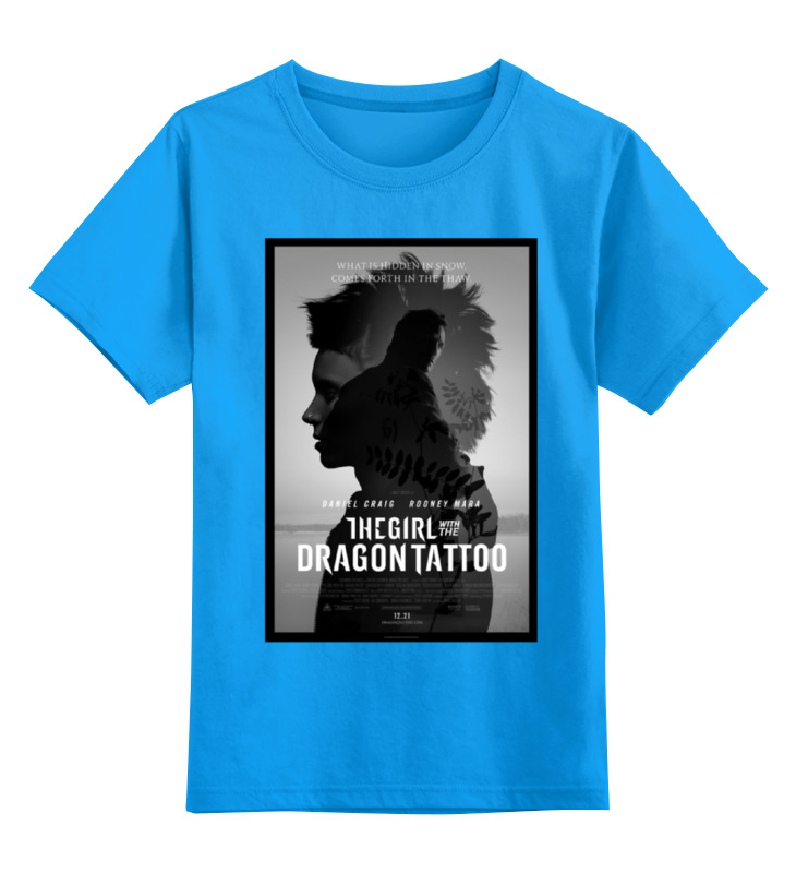 Детская футболка классическая унисекс Printio Девушка с татуировкой дракона девушка с татуировкой дракона