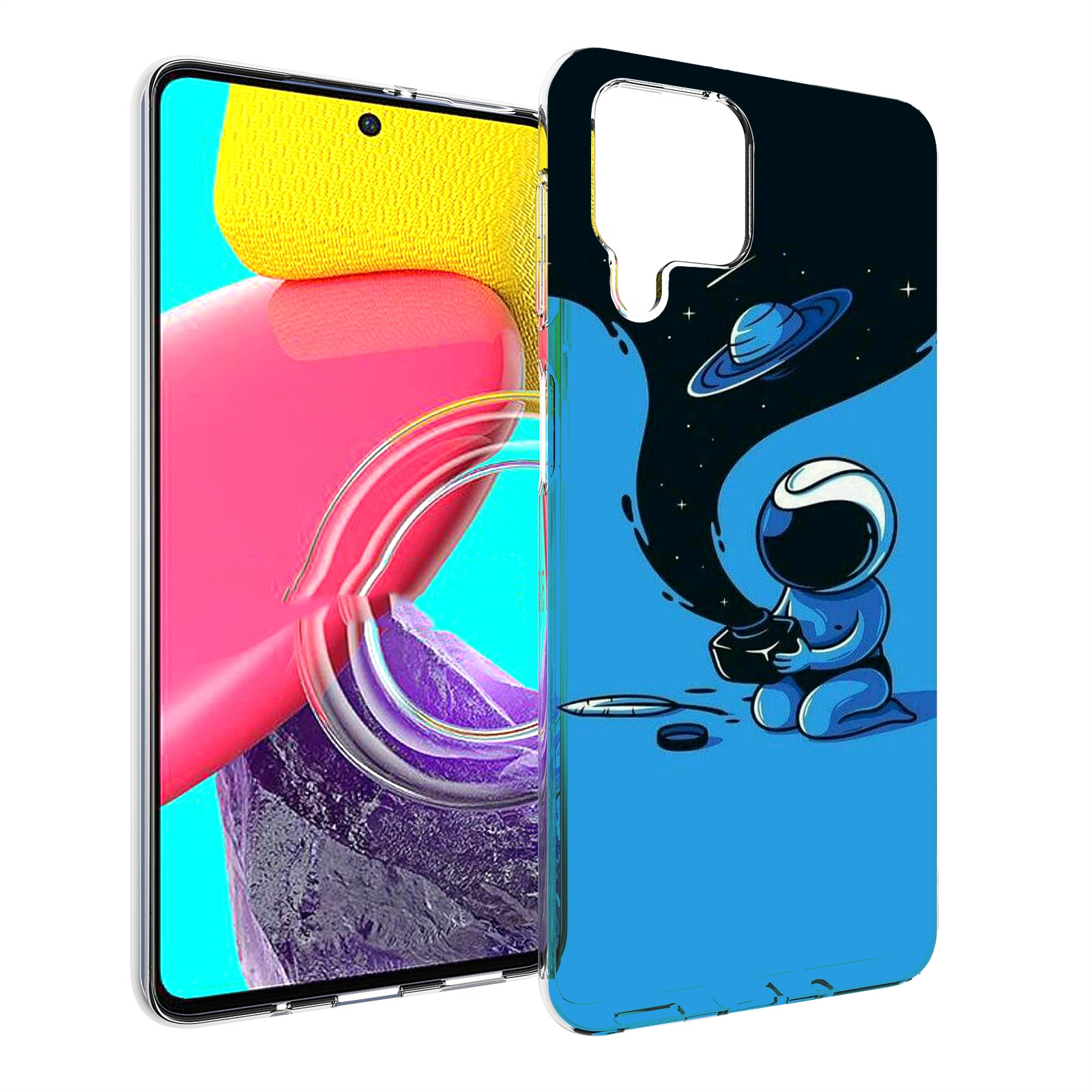 

Чехол Mypads Космос Из Черной Краски Для Samsung Galaxy M53 (Sm-M536), Прозрачный, Tocco