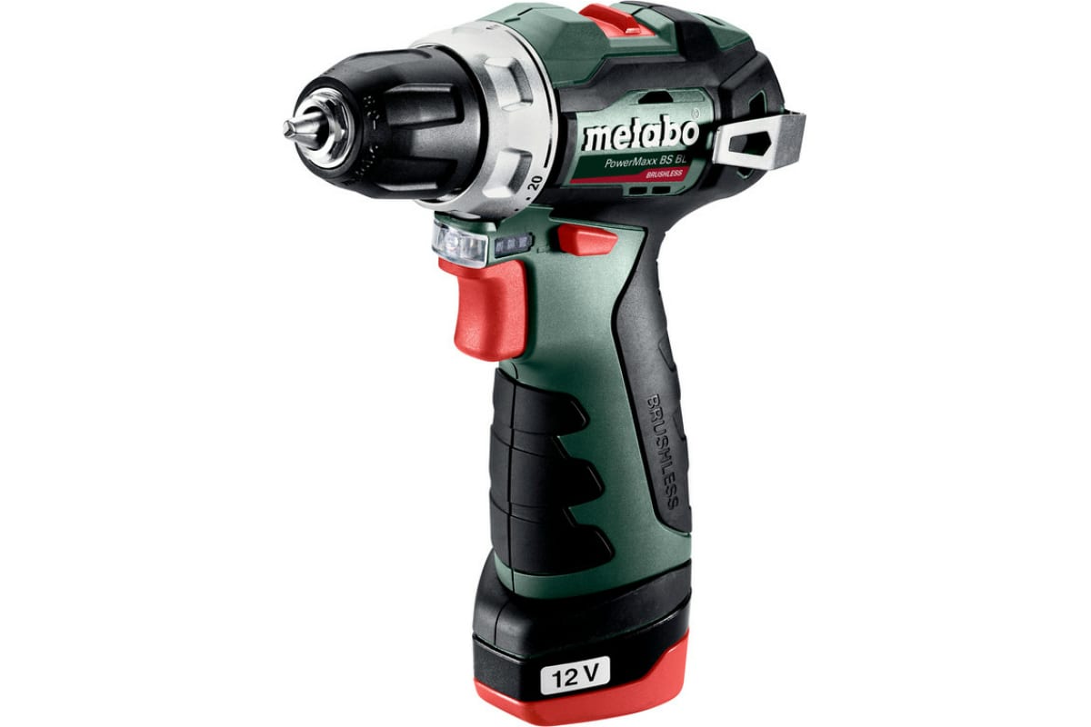 

Дрель-шуруповерт Metabo PowerMaxx BS BL 601721500 (с 2-мя АКБ, кейс)