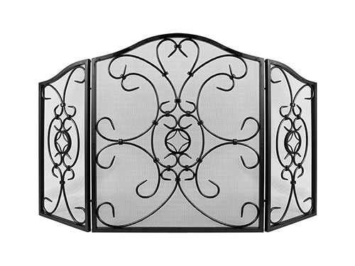 

Экран каминный С61048ВК (3 секции, черный с рисунком)