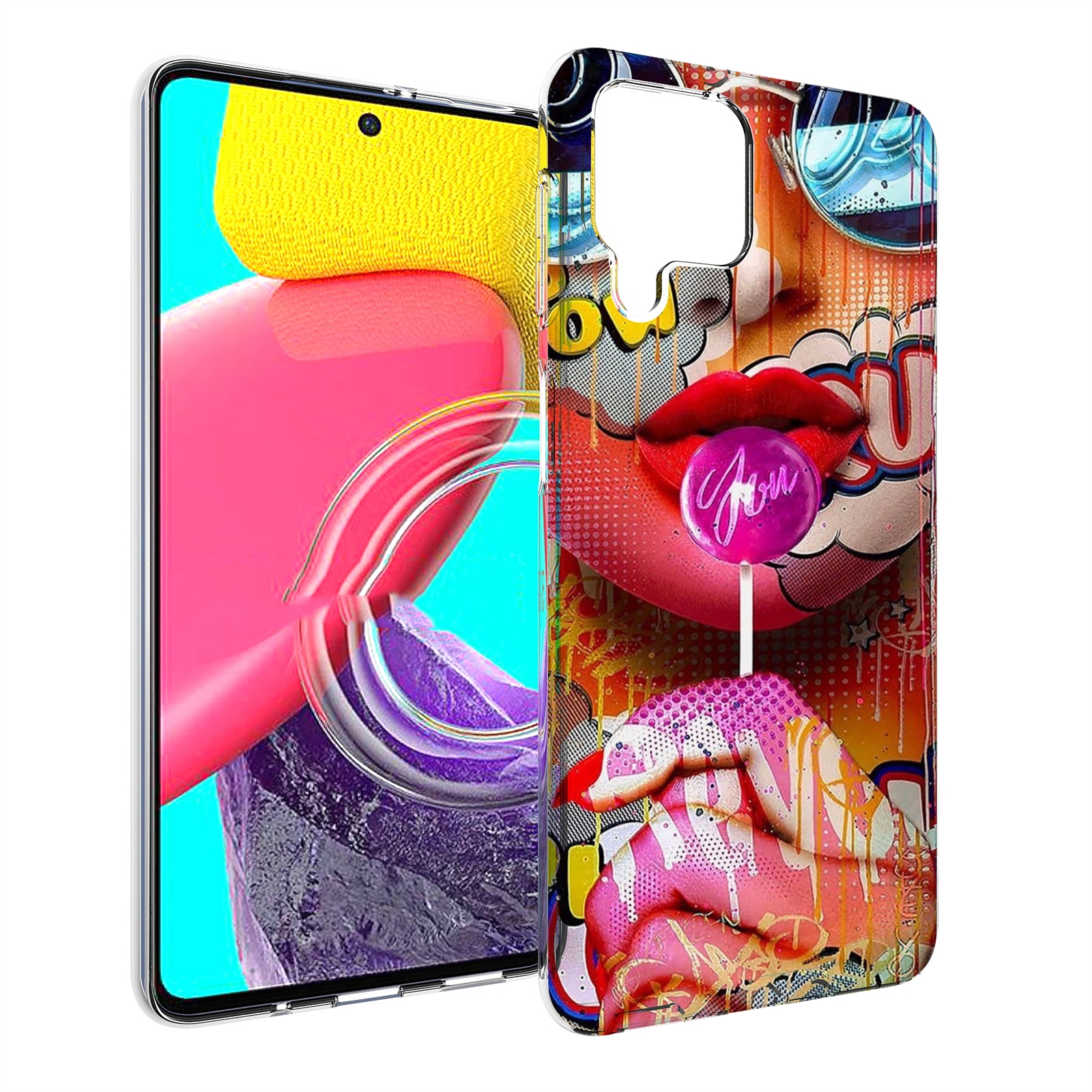 Чехол Mypads Комикс-Девушка Женский Для Samsung Galaxy M53 (Sm-M536)