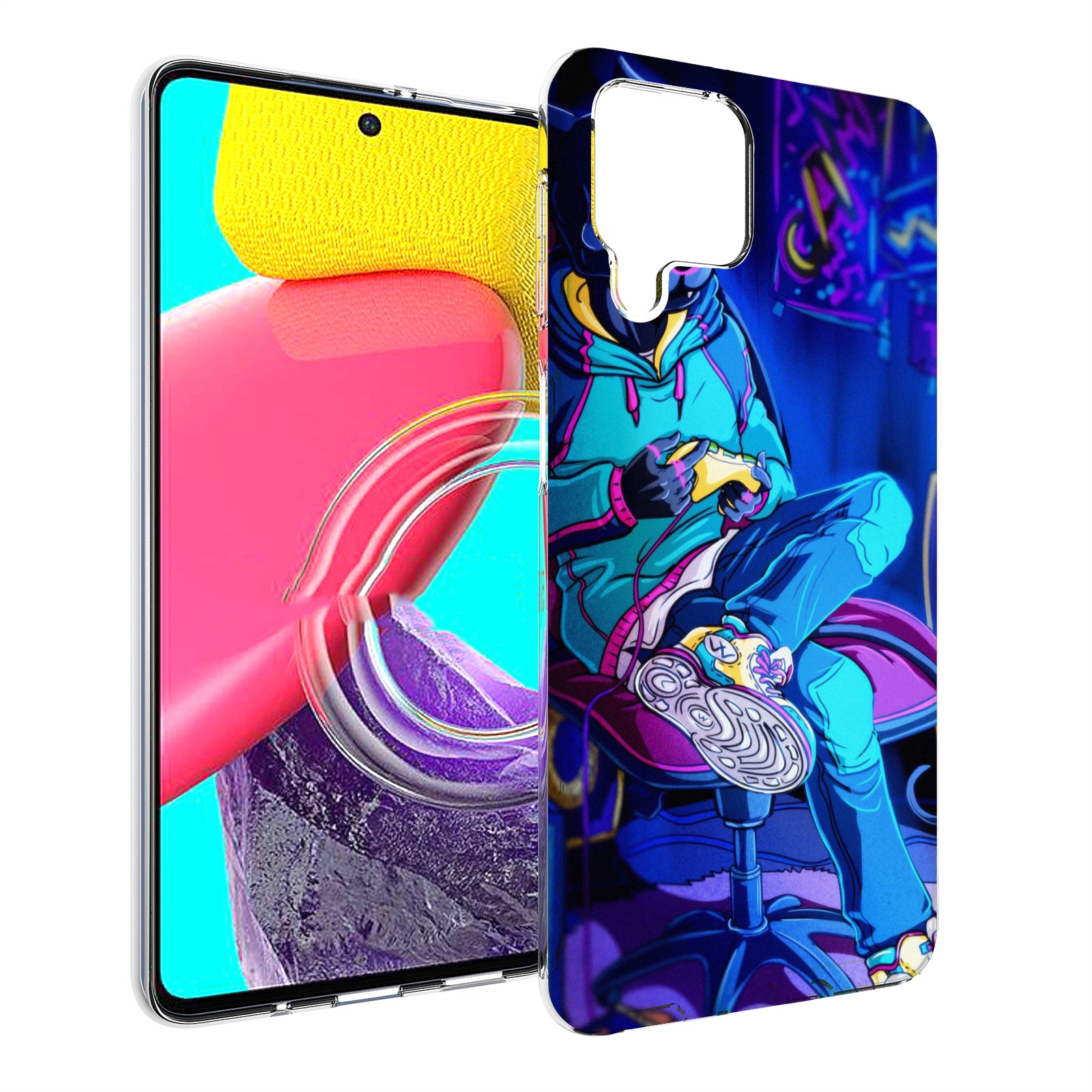 

Чехол Mypads Киберпанк Игрок Для Samsung Galaxy M53 (Sm-M536), Прозрачный, Tocco