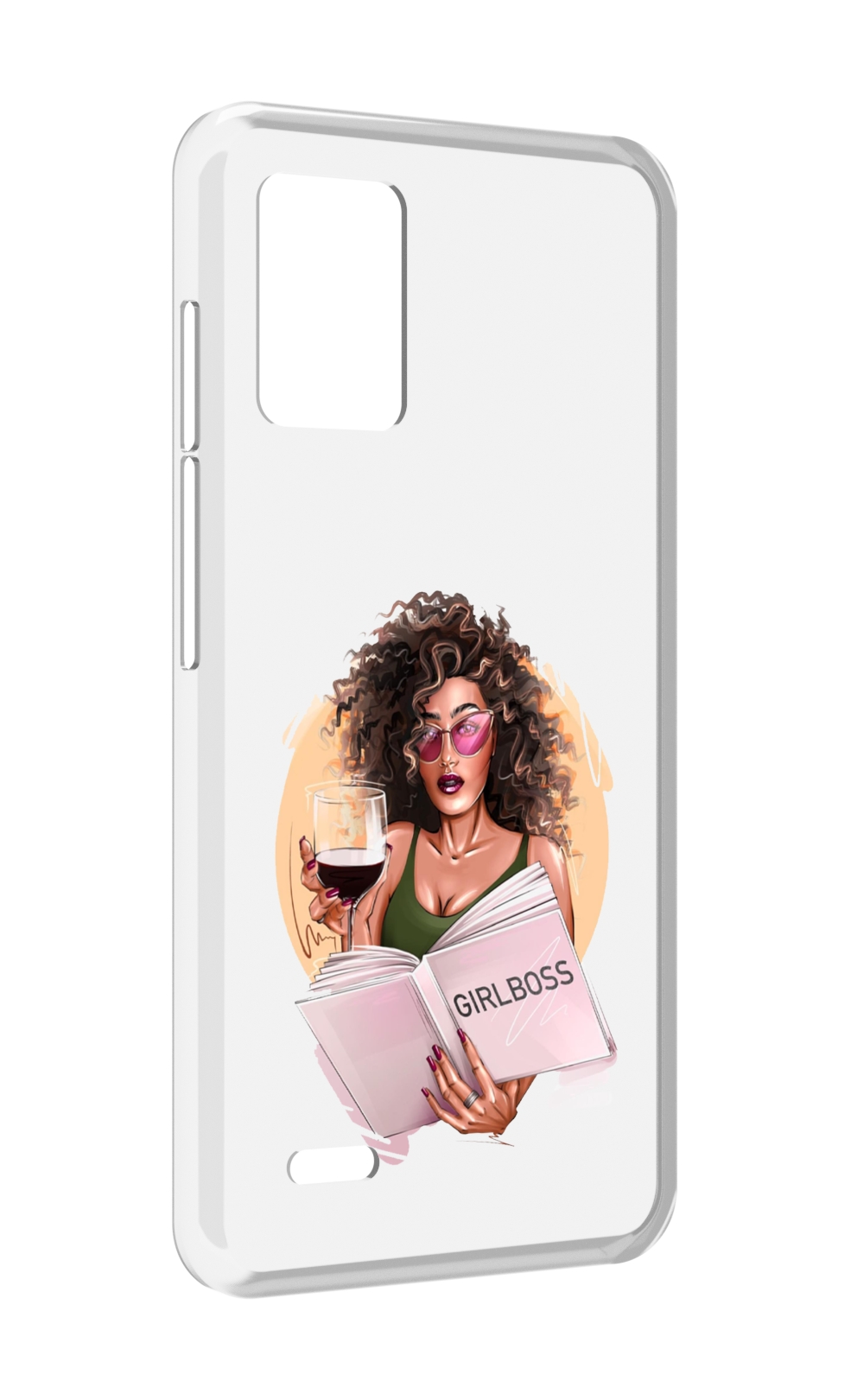 

Чехол MyPads Girlboss with wine_ Etsy женский для Umidigi X10, Прозрачный, Tocco