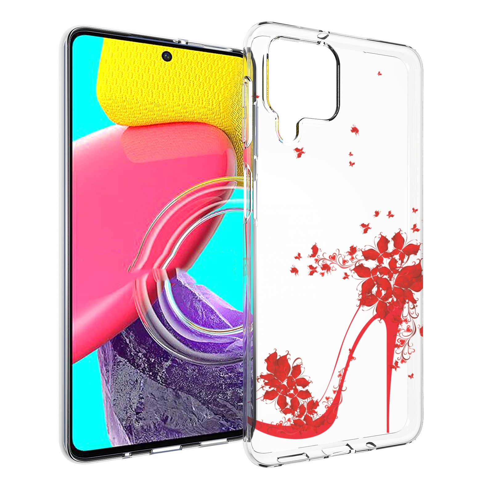 

Чехол Mypads Каблук-В-Цветах Для Samsung Galaxy M53 (Sm-M536), Прозрачный, Tocco