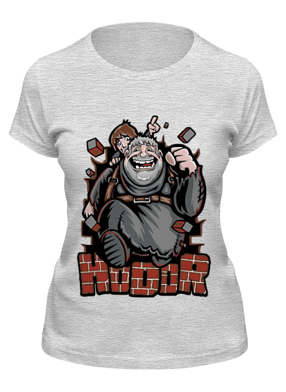 

Футболка женская Printio Ходор (игра престолов) серая 2XL, Ходор (игра престолов)