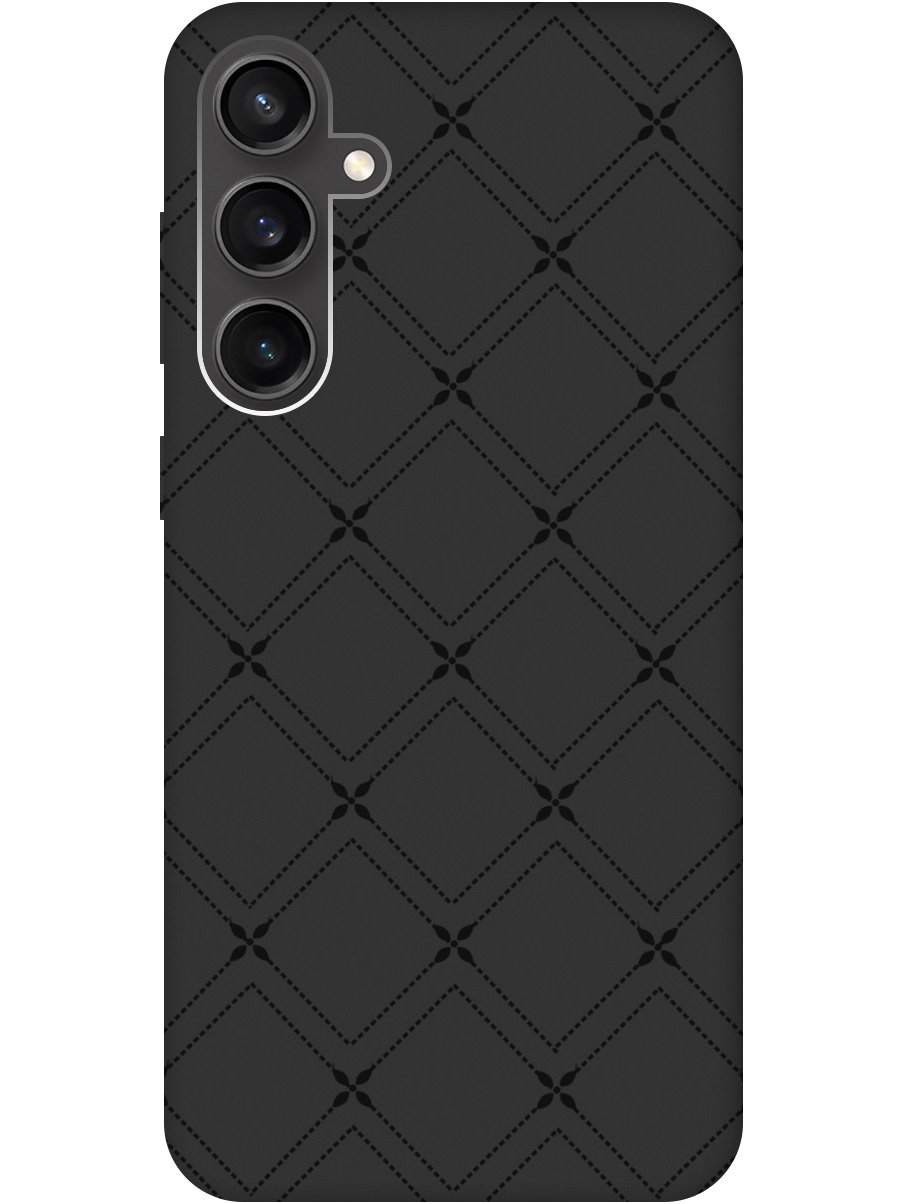 

Силиконовый чехол на Samsung Galaxy S23 FE с рисунком "Стильные линии" Soft Touch черный, 20001436