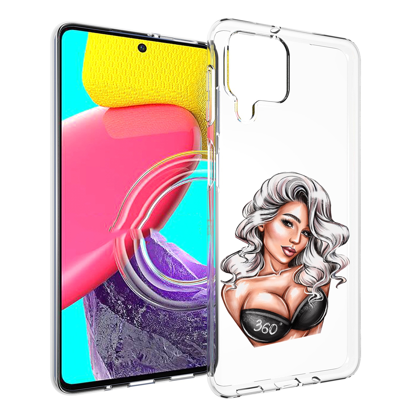 

Чехол Mypads Ивлеева-Рисунок Женский Для Samsung Galaxy M53 (Sm-M536), Прозрачный, Tocco