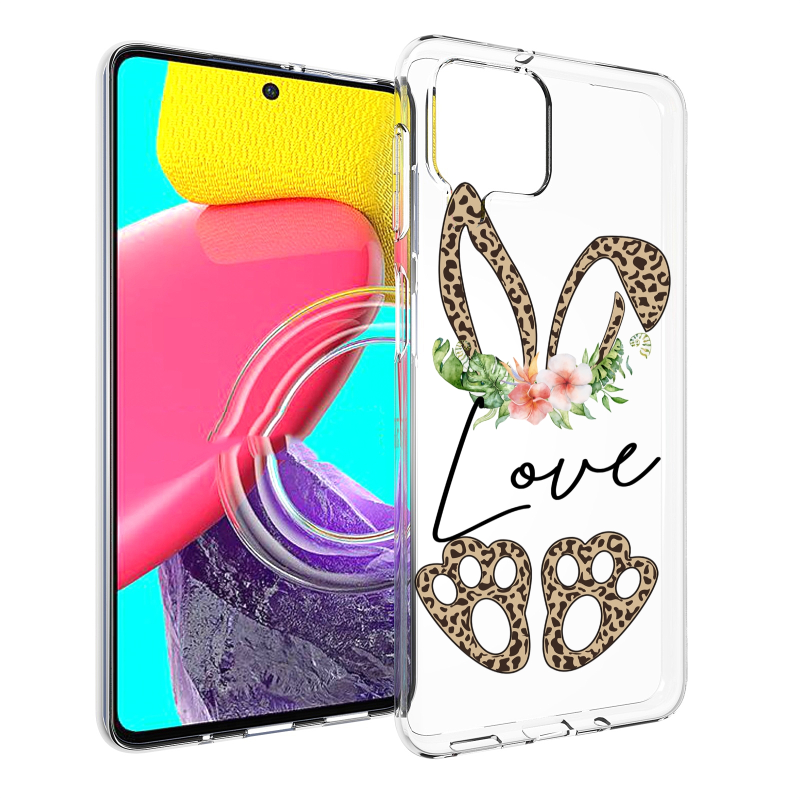 

Чехол Mypads Золотые-Лапки-И-Ушки Для Samsung Galaxy M53 (Sm-M536), Прозрачный, Tocco
