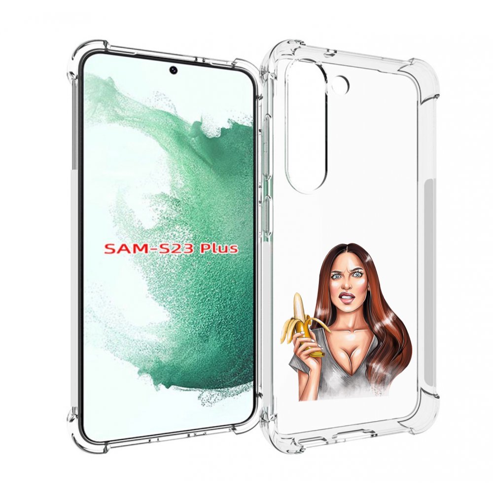 

Чехол MyPads девушка-с-бананом для Samsung Galaxy S23 Plus +, Прозрачный, Tocco