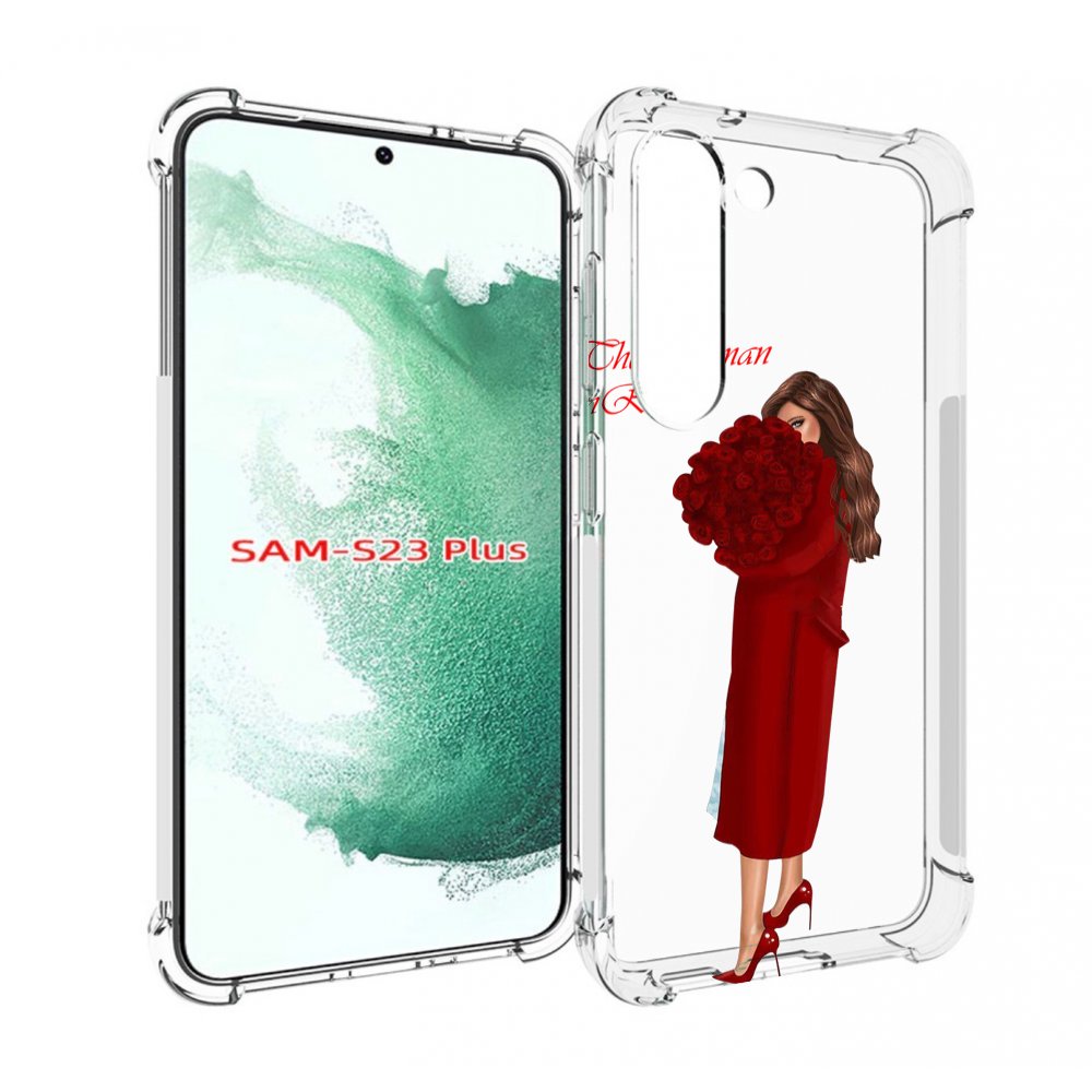 

Чехол MyPads девушка-полностью-в-красном женский для Samsung Galaxy S23 Plus +, Прозрачный, Tocco