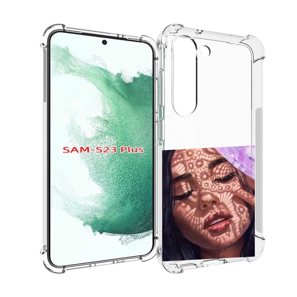 

Чехол MyPads девушка-под-кружевами женский для Samsung Galaxy S23 Plus +, Прозрачный, Tocco
