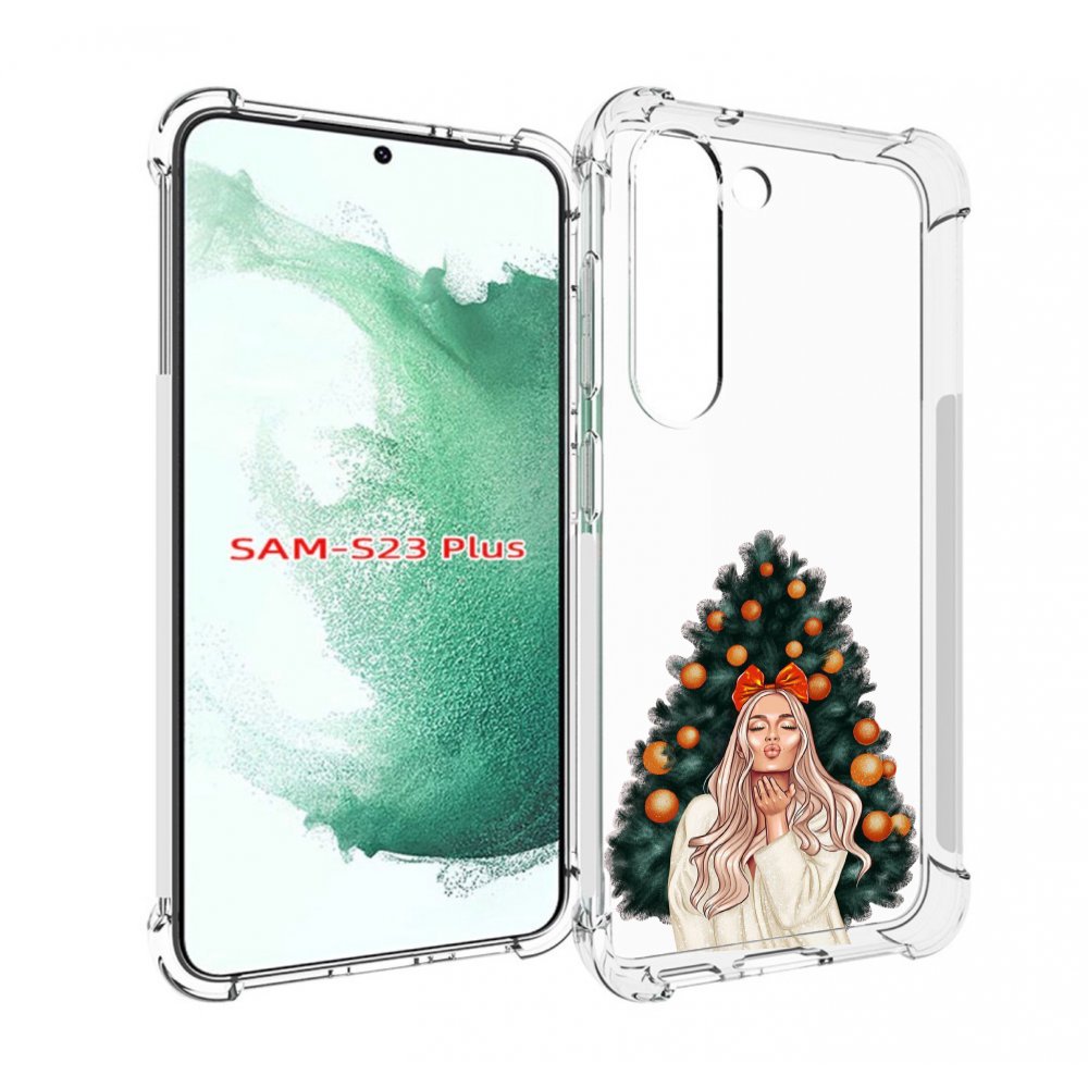 

Чехол MyPads девушка-под-елкой-с-мандаринами женский для Samsung Galaxy S23 Plus +, Прозрачный, Tocco