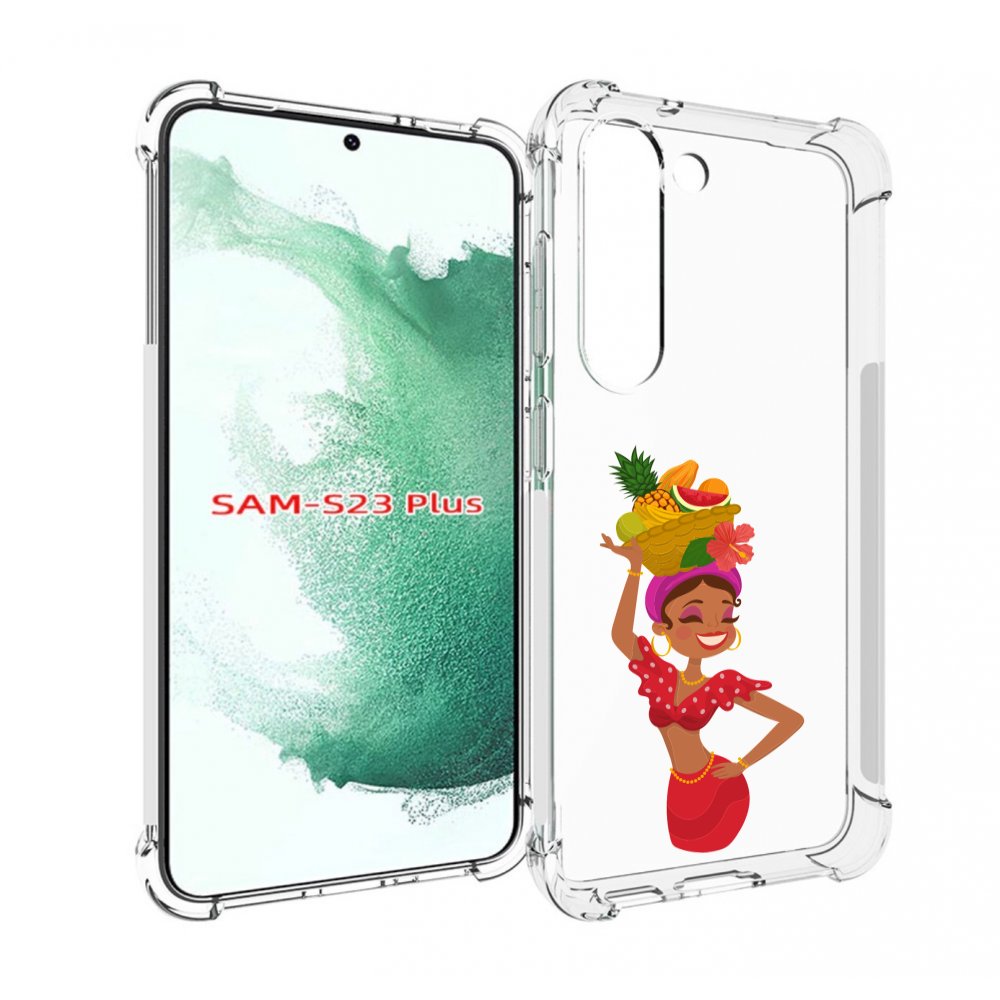 

Чехол MyPads девушка-мулатка для Samsung Galaxy S23 Plus +, Прозрачный, Tocco