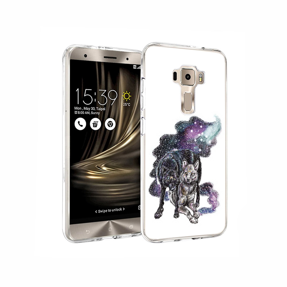 

Чехол MyPads Tocco для Asus ZenFone 3 звездные волки, Прозрачный, Tocco