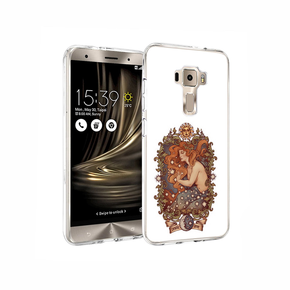

Чехол MyPads Tocco для Asus ZenFone 3 звездная девушка абстракция, Прозрачный, Tocco