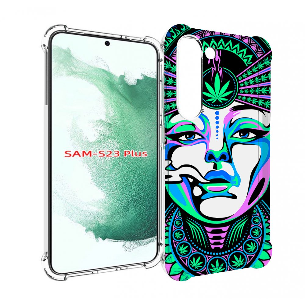 Чехол MyPads девушка-любит-траву-абстракция для Samsung Galaxy S23 Plus +
