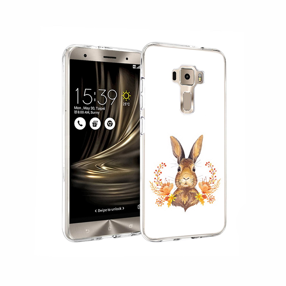 Чехол MyPads Tocco для Asus ZenFone 3 зайка в цветах