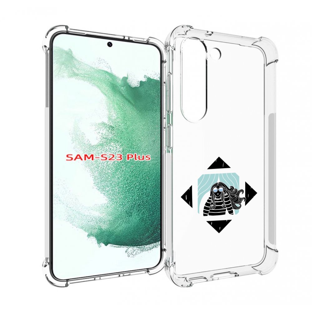 

Чехол MyPads девушка-в-квадратике для Samsung Galaxy S23 Plus +, Прозрачный, Tocco