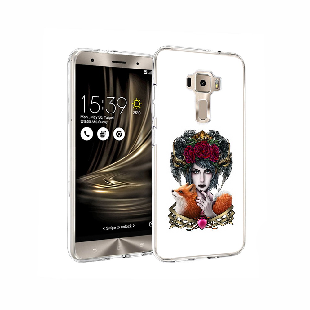 

Чехол MyPads Tocco для Asus ZenFone 3 девушка с лисой, Прозрачный, Tocco