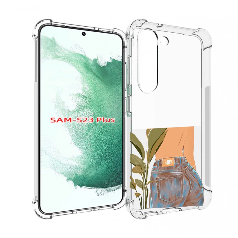 

Чехол MyPads девушка-в-джинсах для Samsung Galaxy S23 Plus +, Прозрачный, Tocco