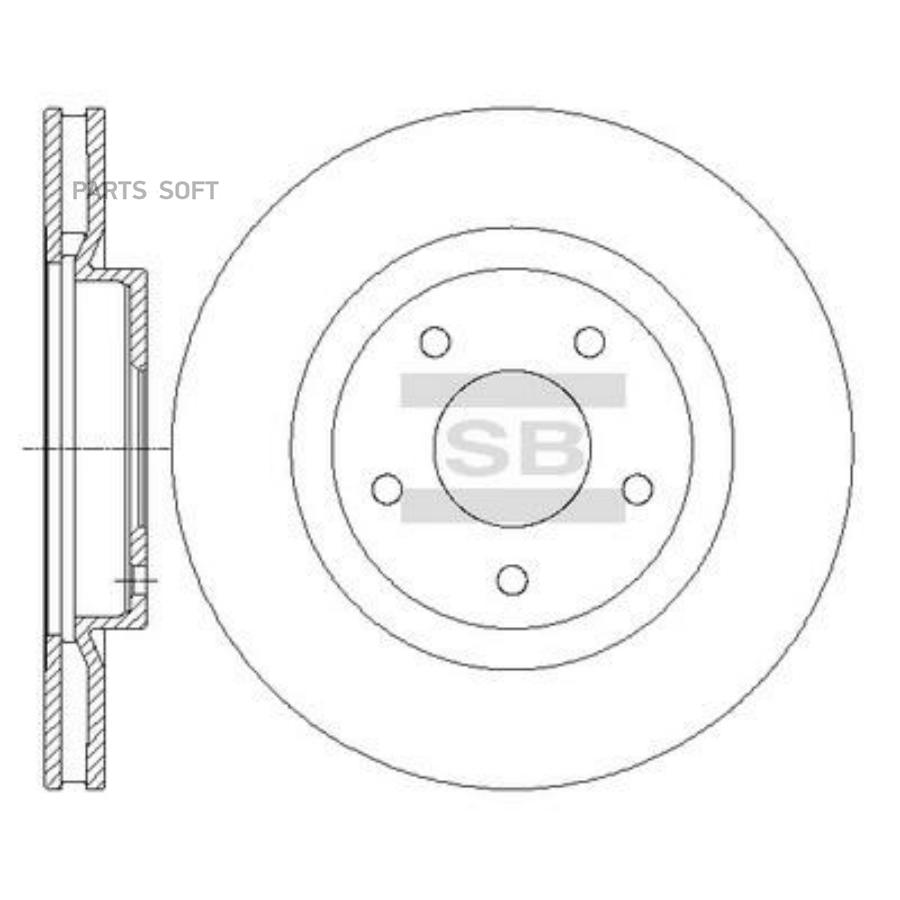 

Диск Тормозной Передний Nissan Qashqai, X-Trail T31 Sd4240 Sangsin brake арт. SD4240