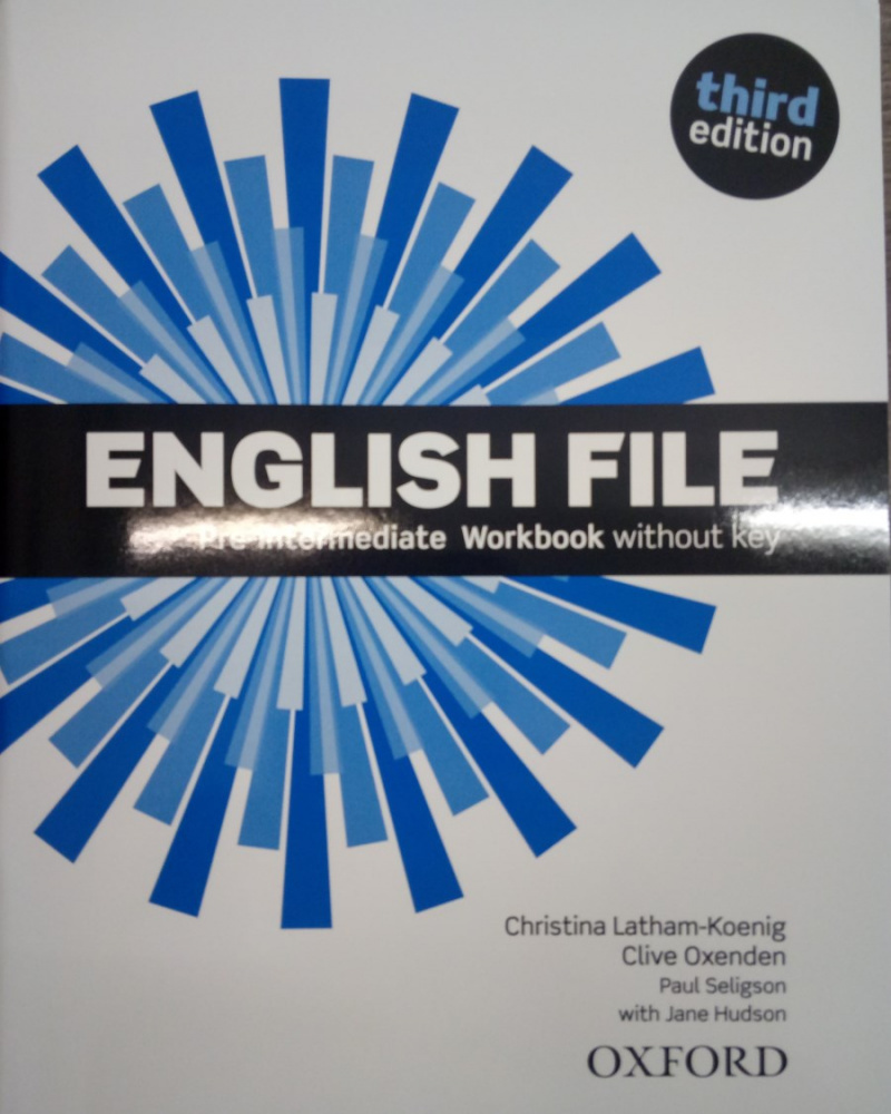

Книга English File Third Edition Pre-Intermediate Workbook without key and Student's Site