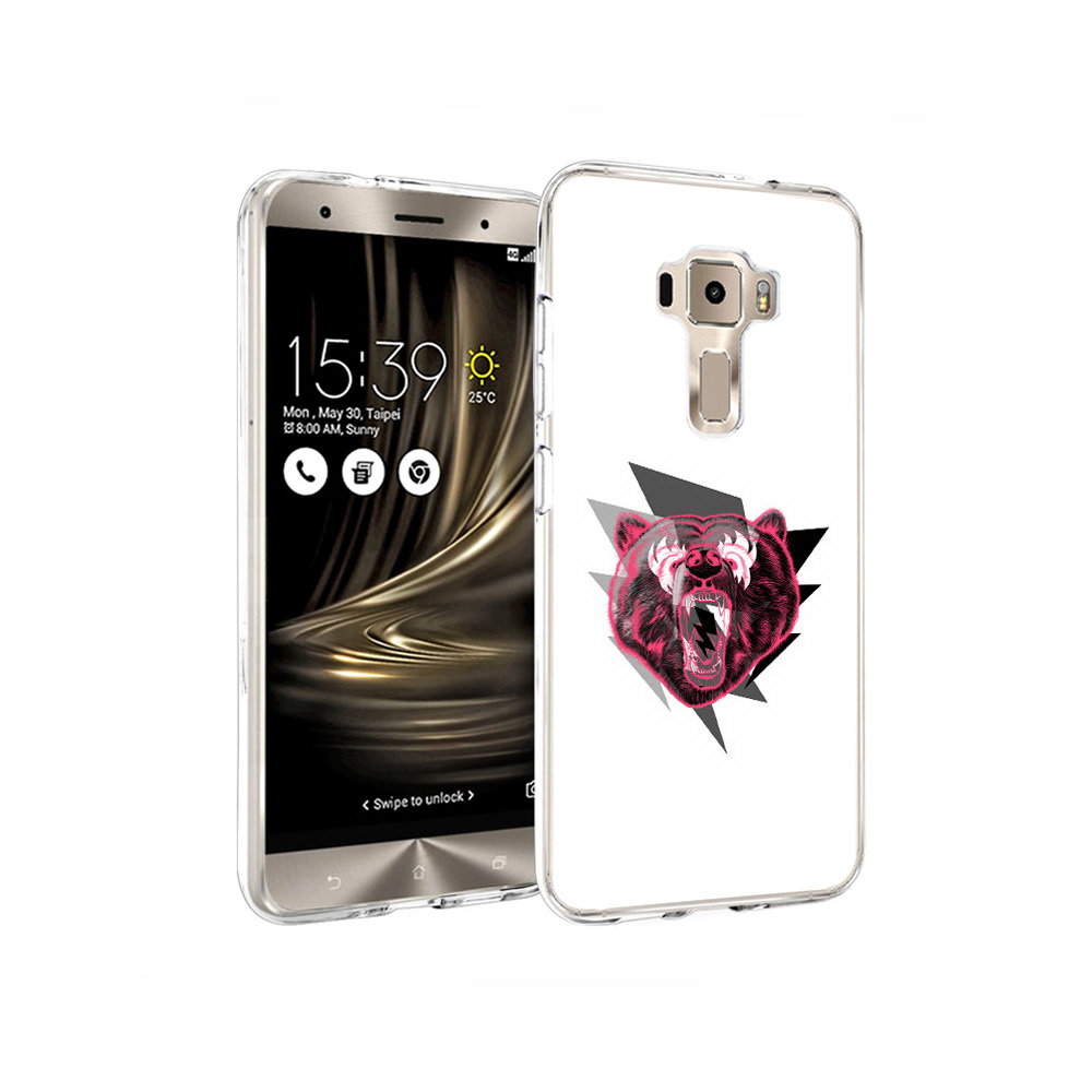 

Чехол MyPads Tocco для Asus ZenFone 3 грозовой медведь, Прозрачный, Tocco