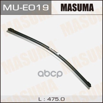 

Щетка стеклоочистителя 475 мм бескаркасная 1 шт MASUMA Flat Wiper Blade MU-E019