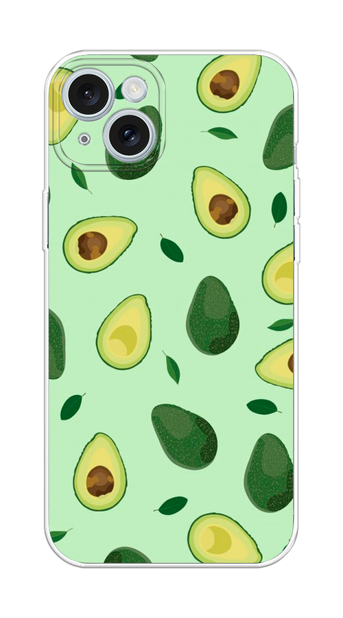 

Чехол на Apple iPhone 15 Plus "Blue avocado", Коричневый;зеленый, 15650-1